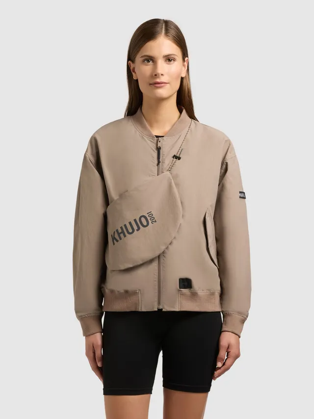 khujo-jacke-rylee-with-bag-latte-brown-leichter-damen-blouson-mit-tasche image 1
