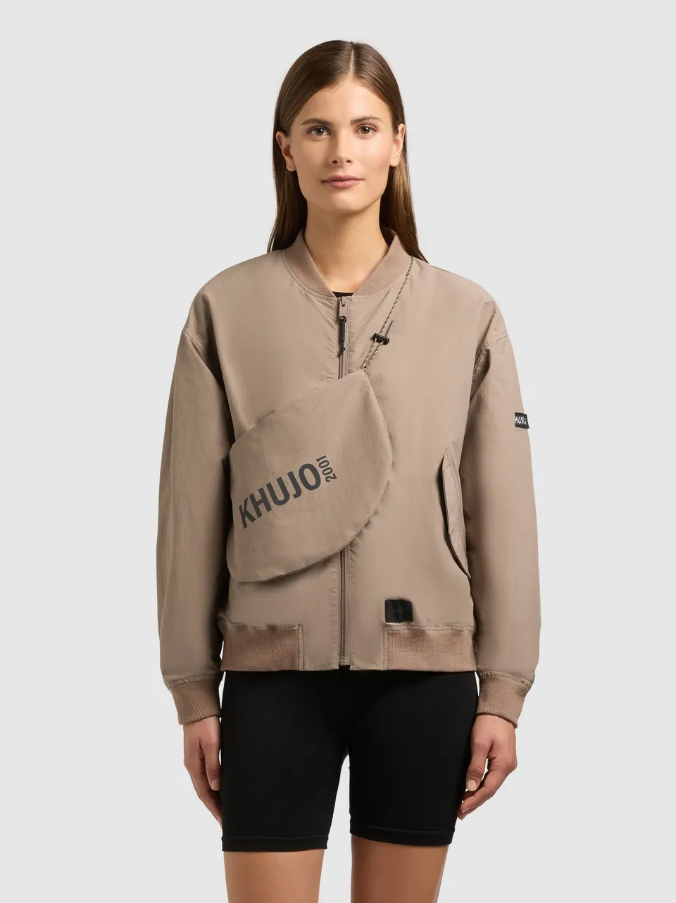 khujo-jacke-rylee-with-bag-latte-brown-leichter-damen-blouson-mit-tasche image 1