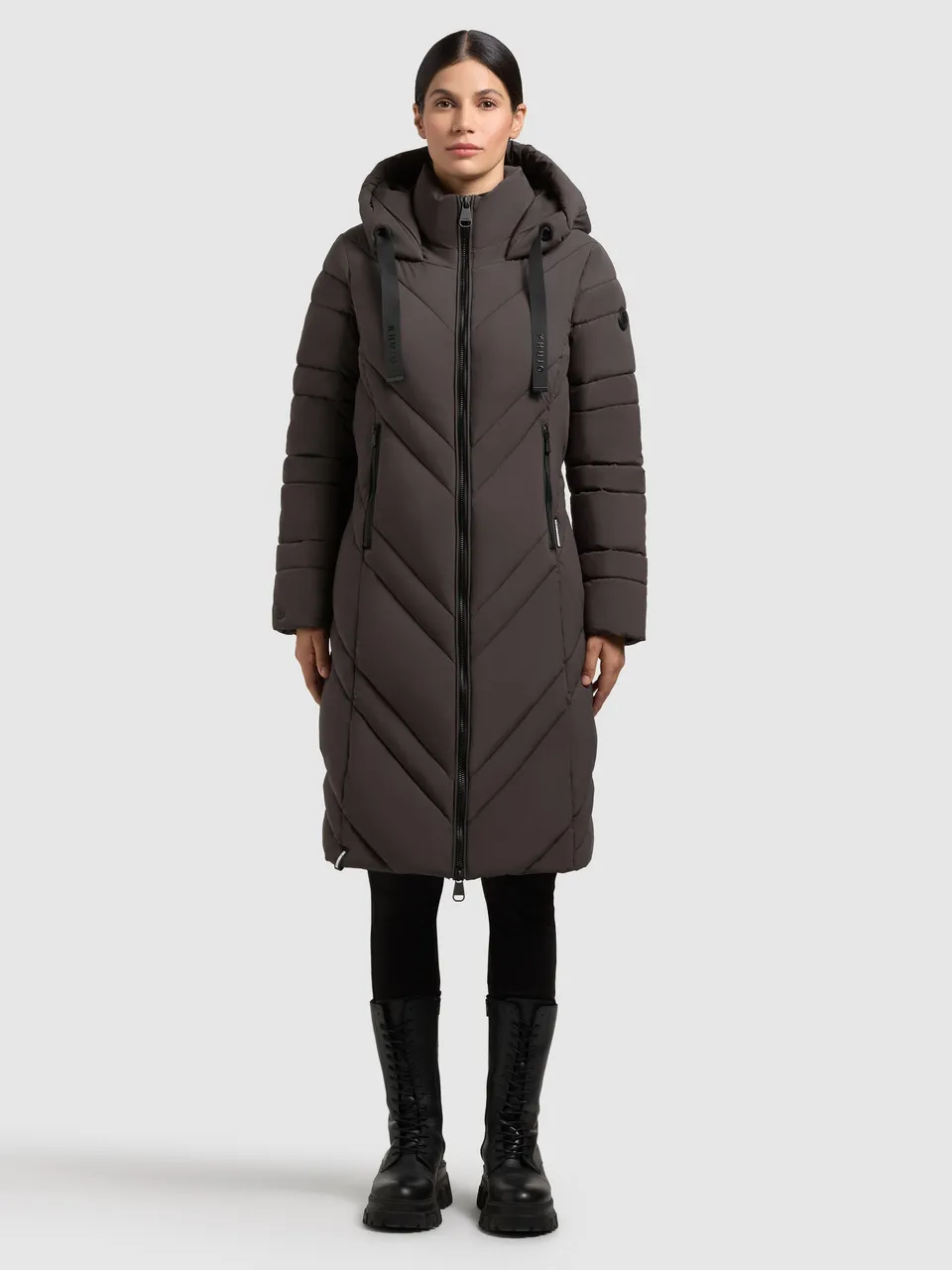 khujo-bibb-damen-steppmantel-graphite-grey image 1