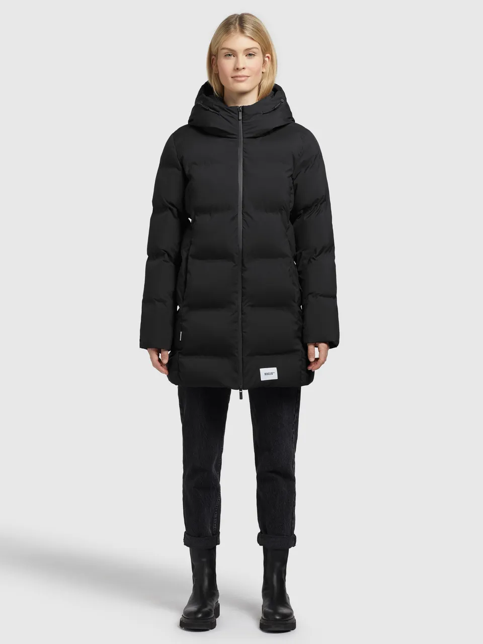 khujo-jacke-tanare2-schwarz-damen-steppjacke-regular-fit image 1