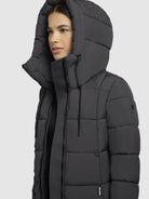 khujo-deria3-damen-mantel-slim-fit-dunkelgrau image 7