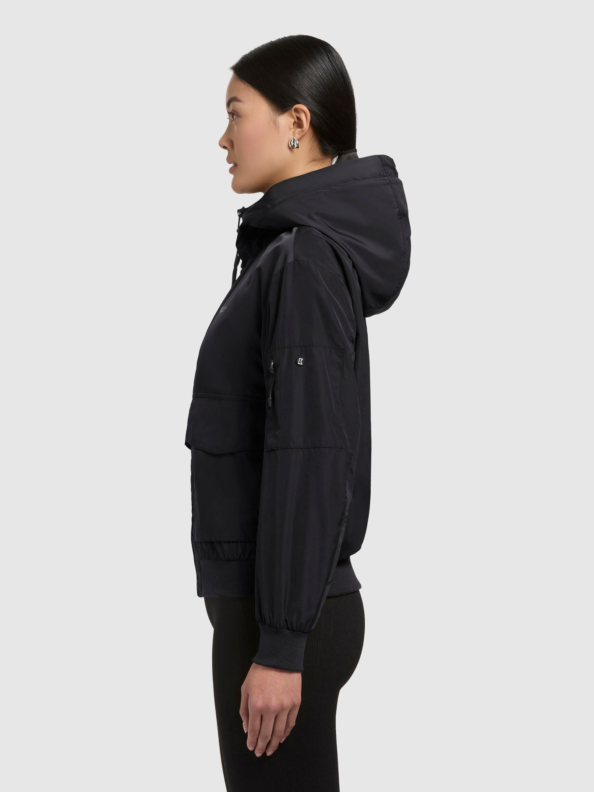 khujo-blousonjacke-anov-damen-bomberjacke-schwarz-doppelte-kapuze image 5