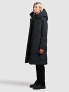 khujo-coat-jange2-matt-port-blue-damen-wintermantel-loose-fit-knielang image 2
