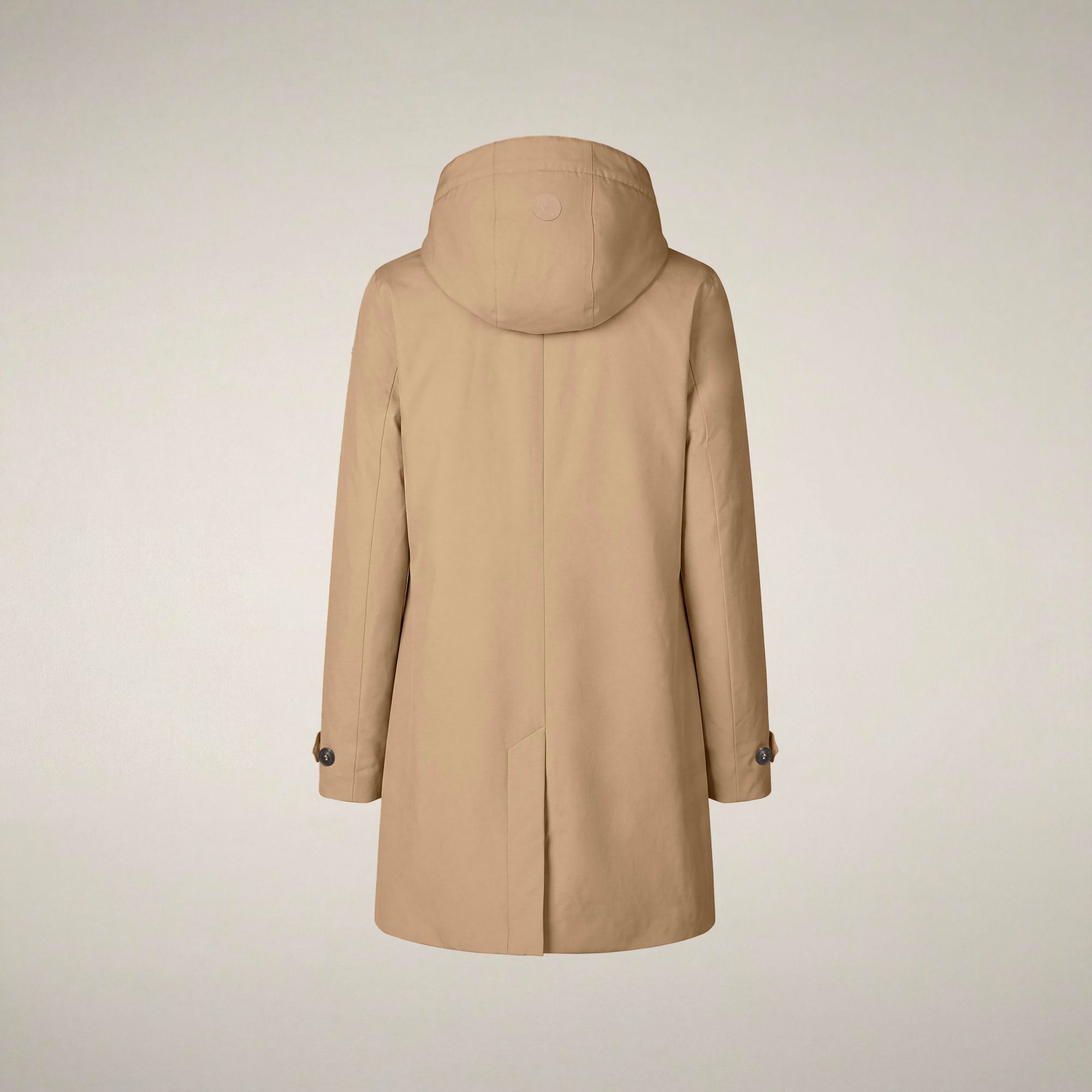 save-the-duck-embie-damen-regenmantel-beige-stardust image 4