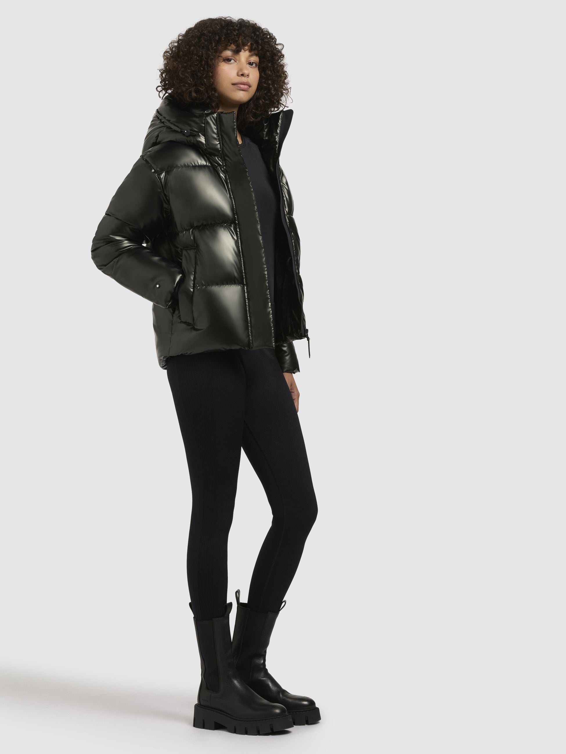khujo-jacke-devina-shiny-dunkelgr-n-damen-steppjacke image 6