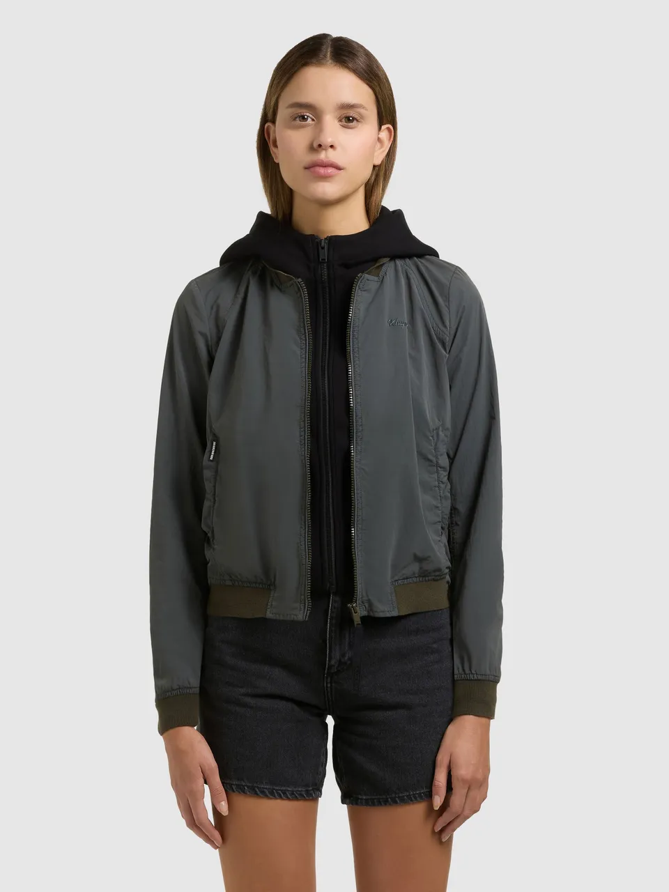 khujo-meets-2in1-damen-bomberjacke-hazy-teal-green image 1