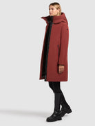 khujo-coat-nellen-dark-red-damen-wintermantel-knielang image 2