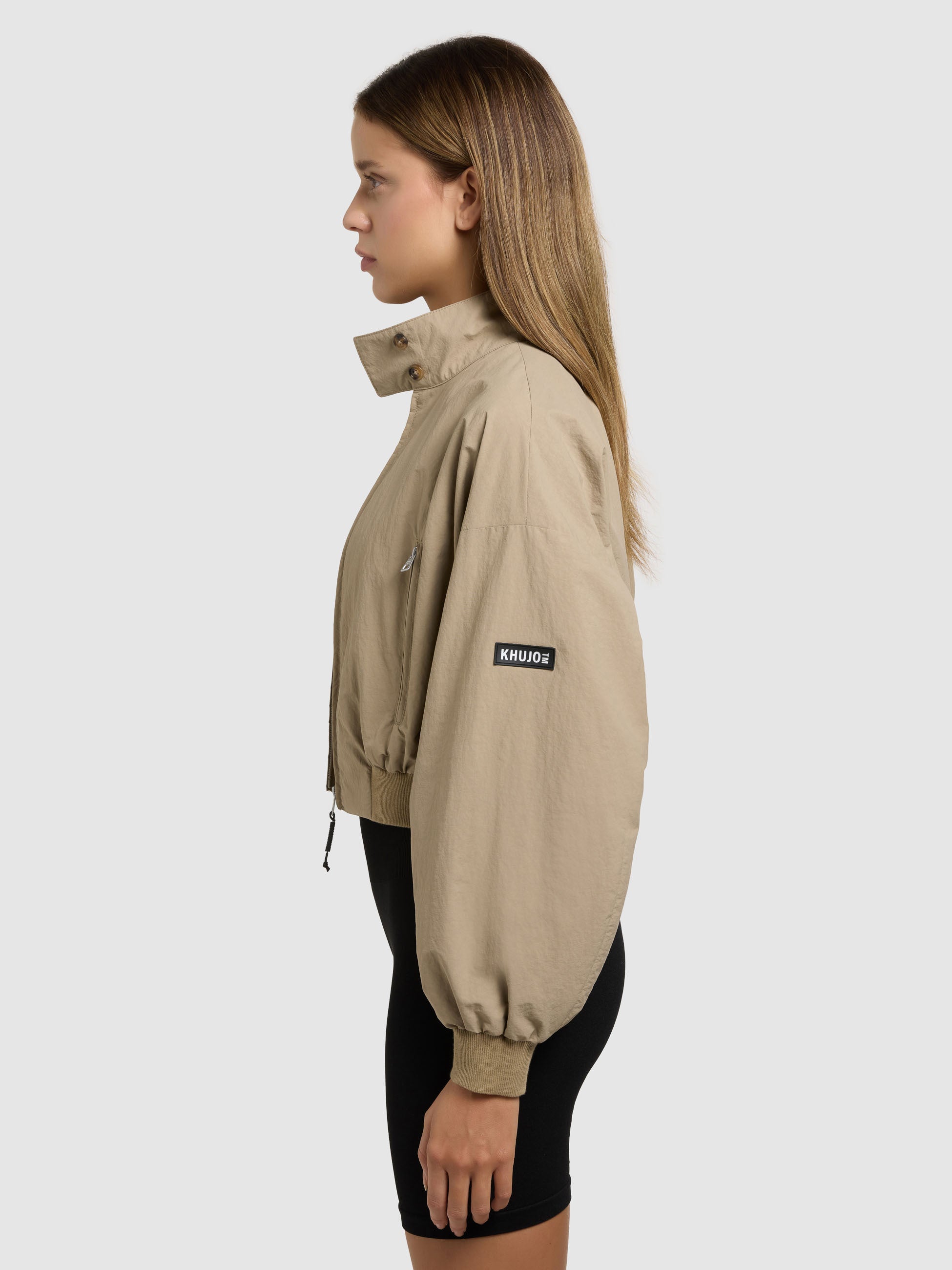 khujo-jacke-marta-with-bag-beige-kurzer-damen-blouson-mit-tasche image 5