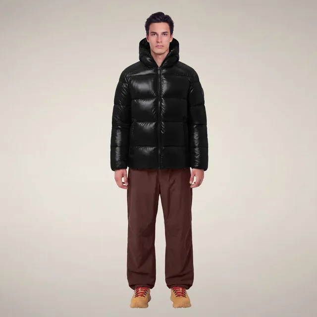 save-the-duck-edgard-herren-pufferjacke-schwarz-laqu image 1