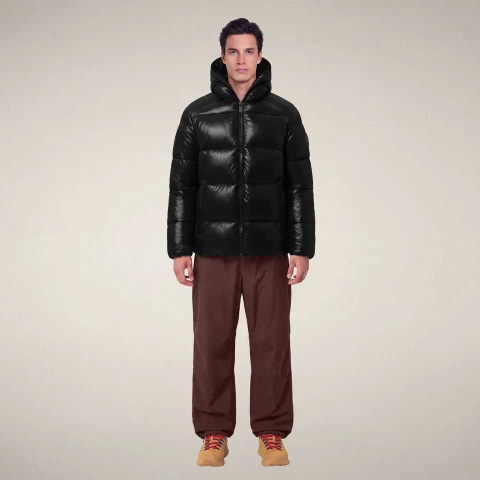 save-the-duck-edgard-herren-pufferjacke-schwarz-laqu image 1