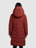 khujo-mantel-mikia2-dark-red-knielanger-damen-steppmantel-regular-fit image 3