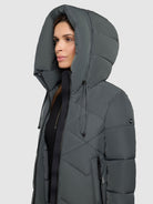 khujo-coat-linari-foam-green-wadenlanger-steppmantel-damen-mit-kapuze image 7