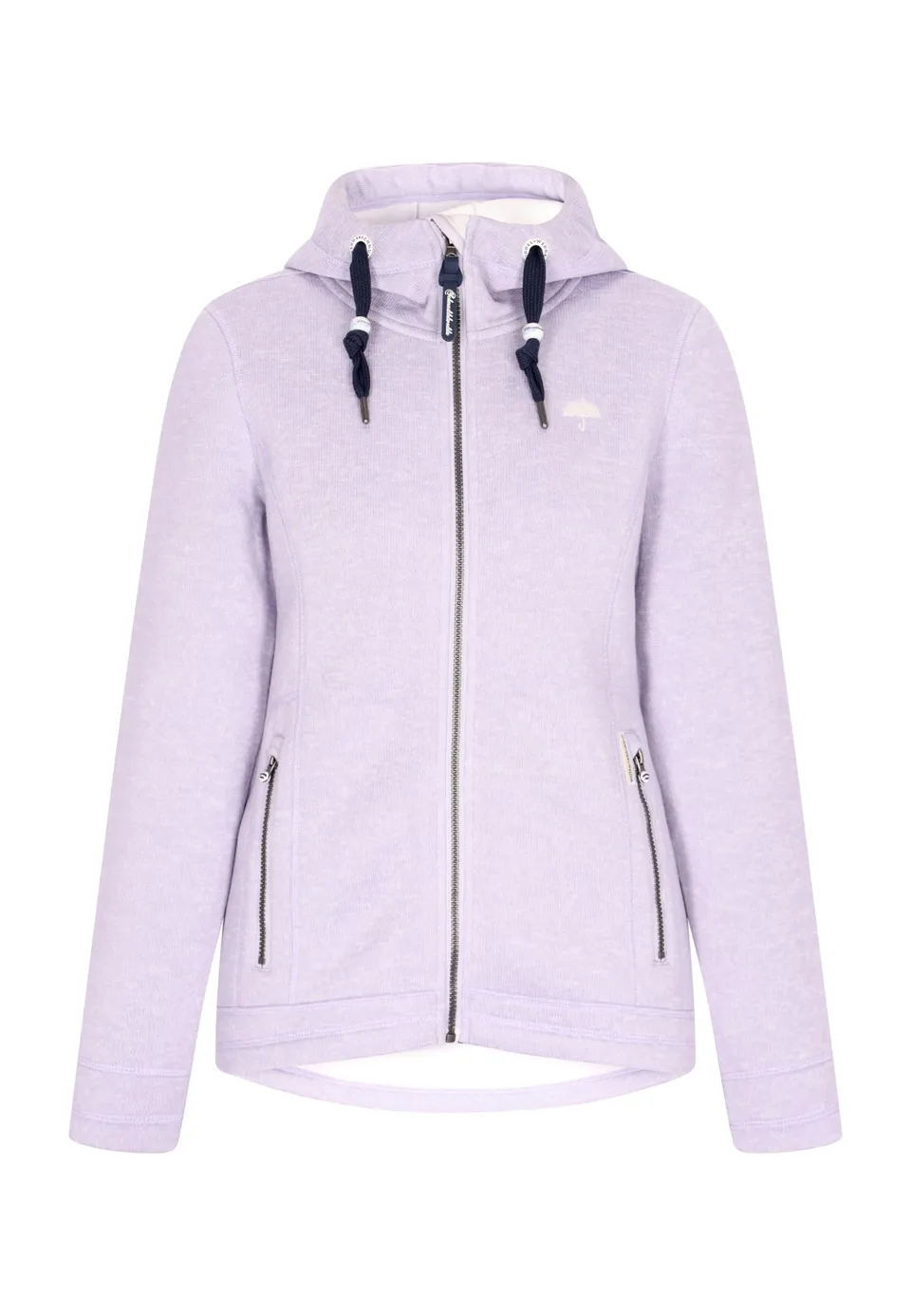 schmuddelwedda-damen-strickfleecejacke-mit-kapuze-rei-verschluss image 1
