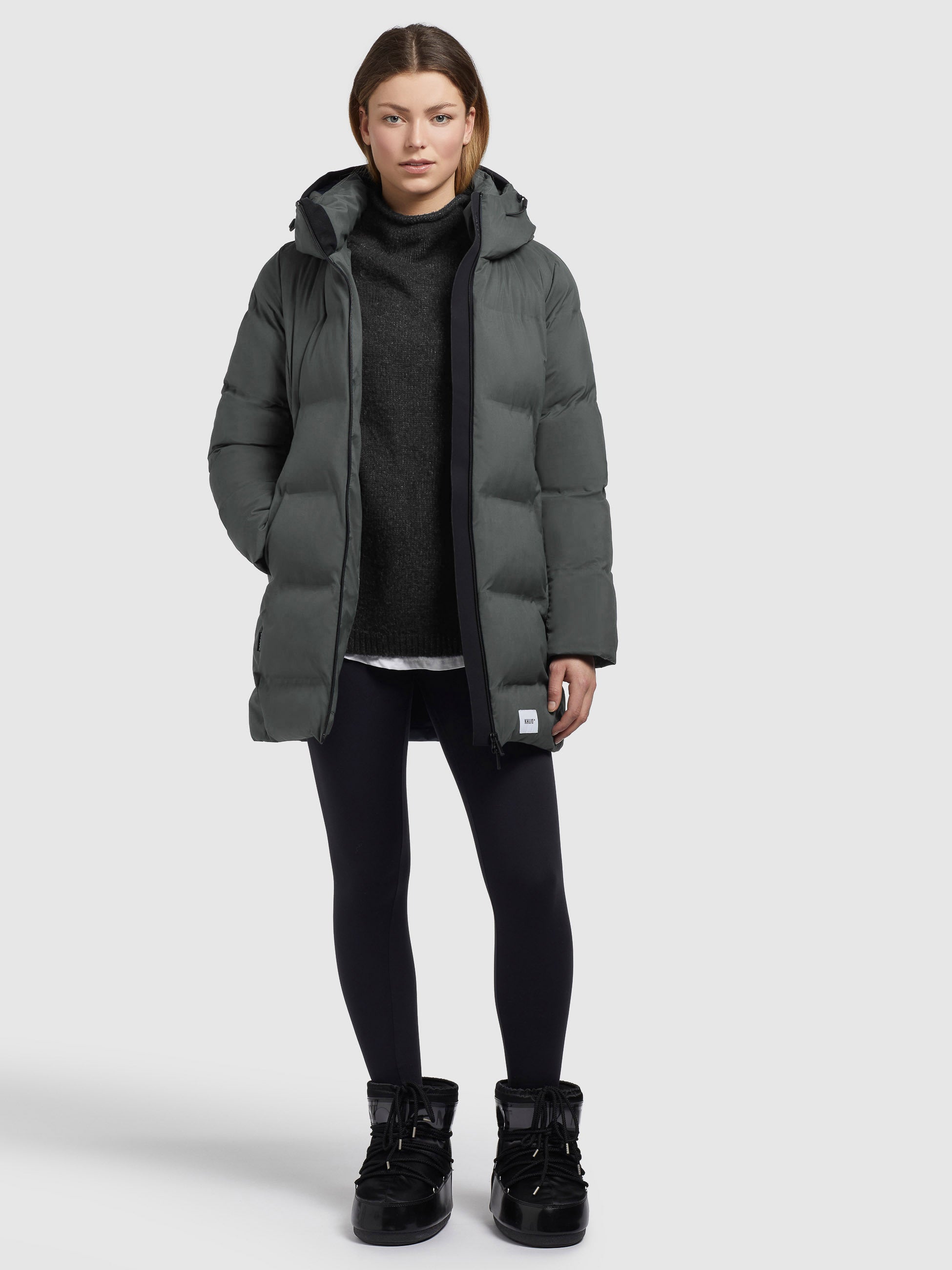 khujo-tanare2-steppjacke-damen-grau-regular-fit image 6