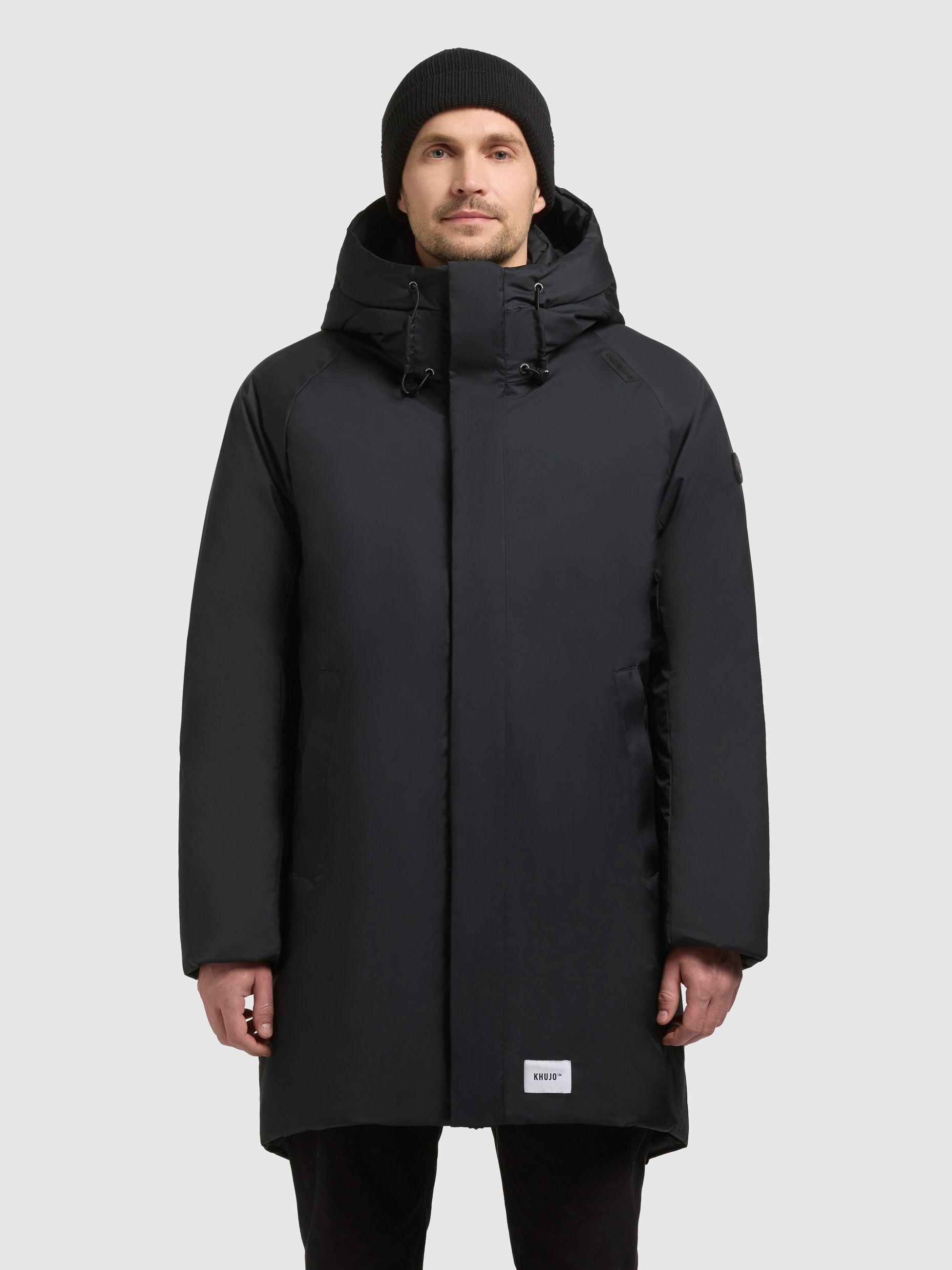 khujo-mantel-kenji-obrage-grey-parka-kurzmantel-loose-fit image 4