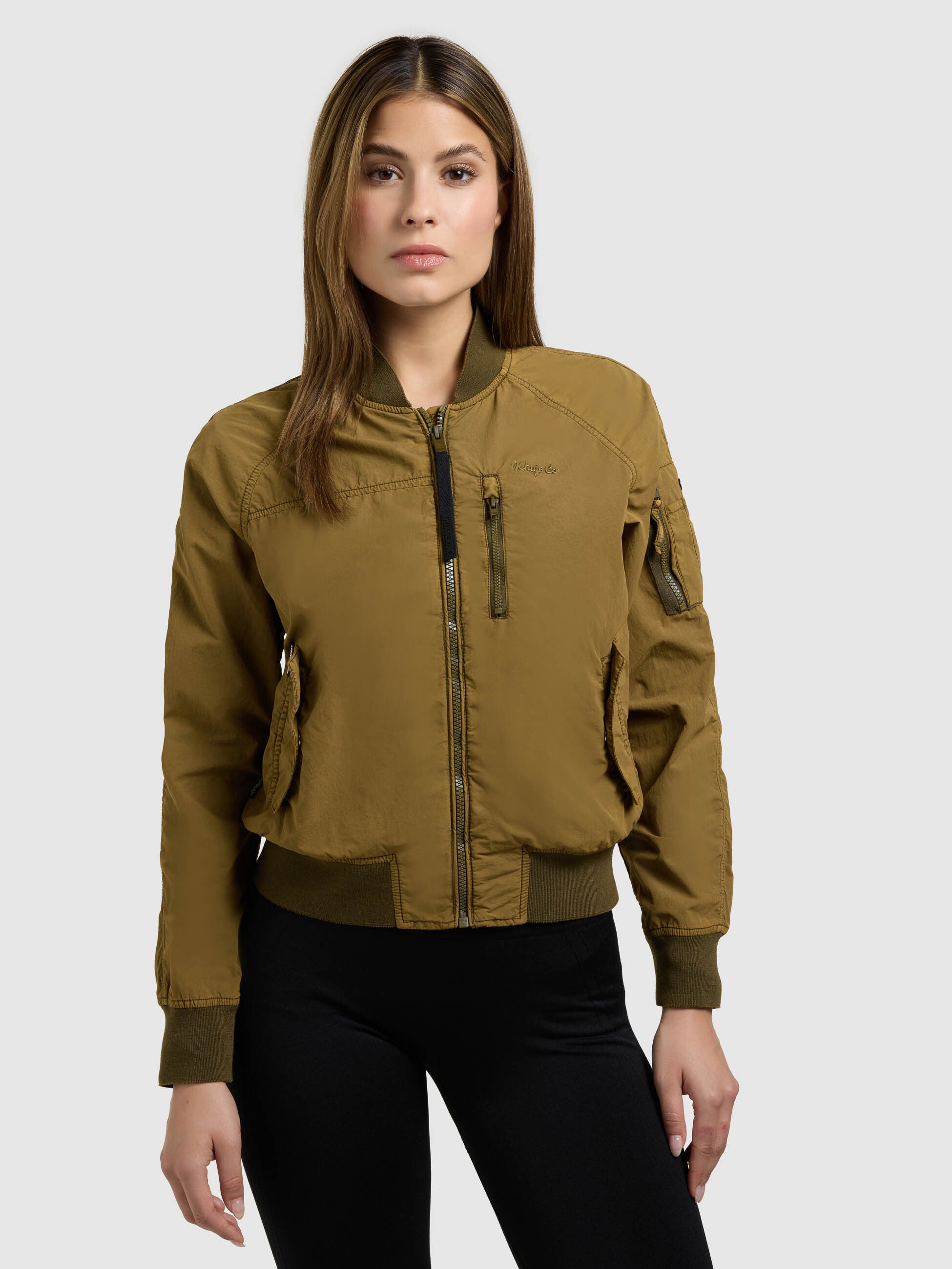 khujo-jacke-zaria-bomberjacke-canary-green-ungef-ttert image 7