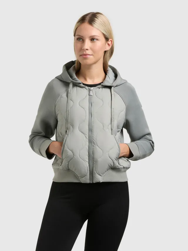 khujo-jacke-malaya-cloud-green-f-r-damen-steppjacke-kurz image 1