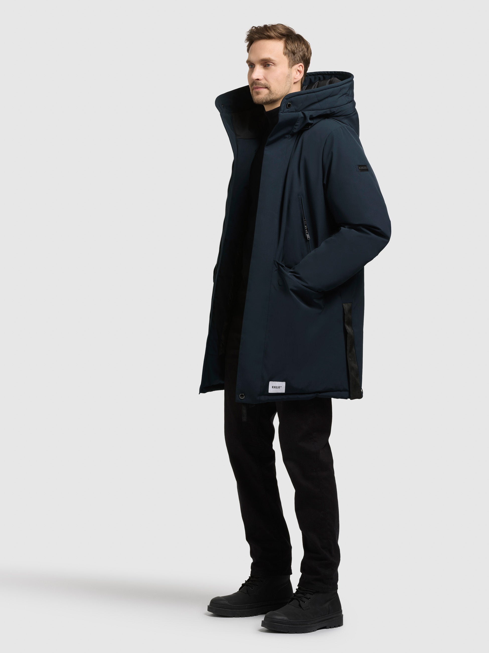 khujo-mantel-dachs-port-blue-kurzmantel-parka-mit-kapuze image 6