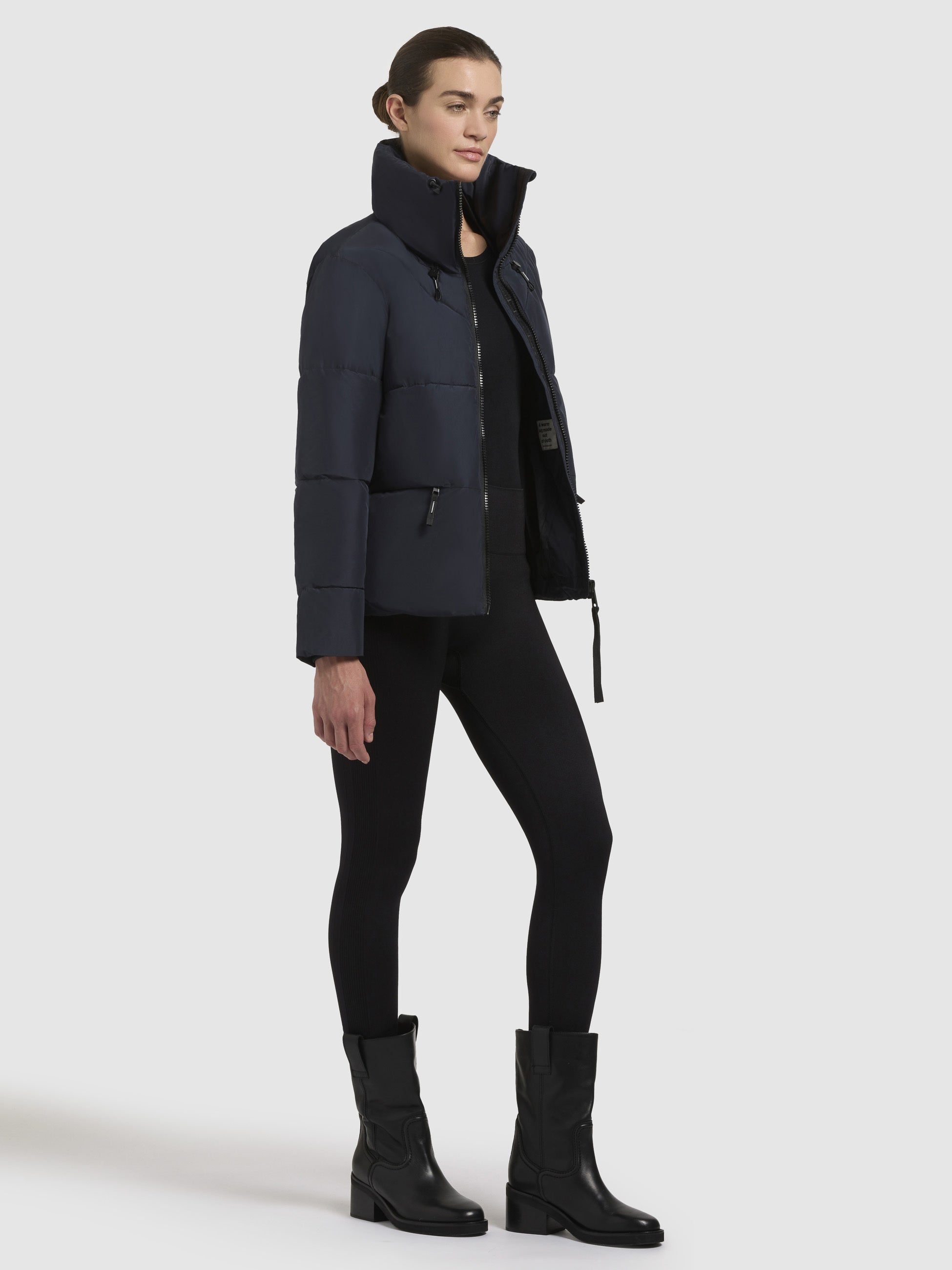 khujo-jacke-flaire-dunkelblau-gef-tterte-blousonjacke-h-ftlang-f-r-damen image 6