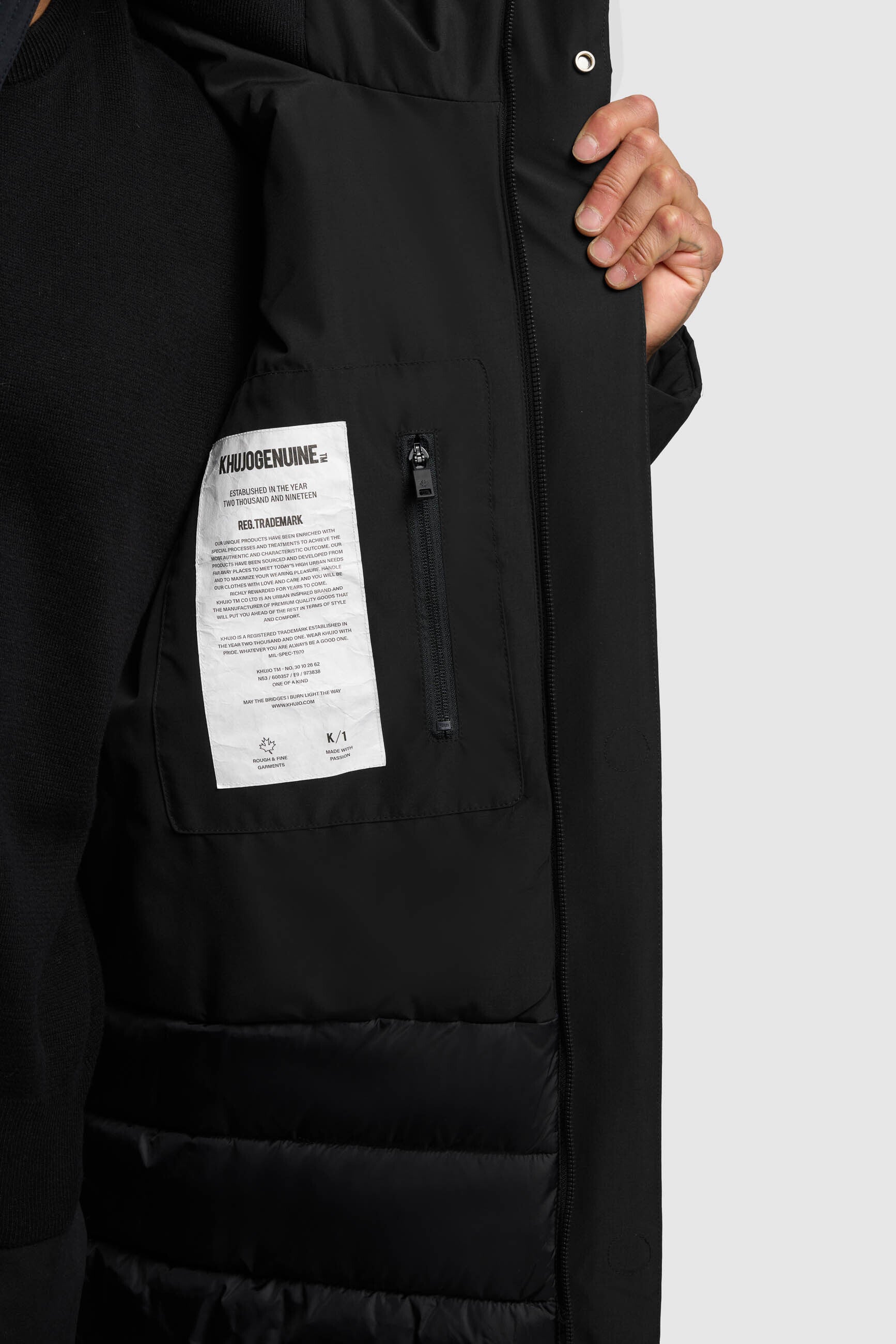 khujo-mantel-fogg-black-damen-parka-regular-fit image 8