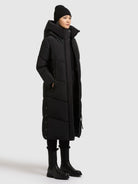 khujo-pulset-damen-steppmantel-knielang-matt-black image 6
