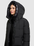 khujo-velia-damen-mantel-black-warm-wattierter-wintermantel image 7