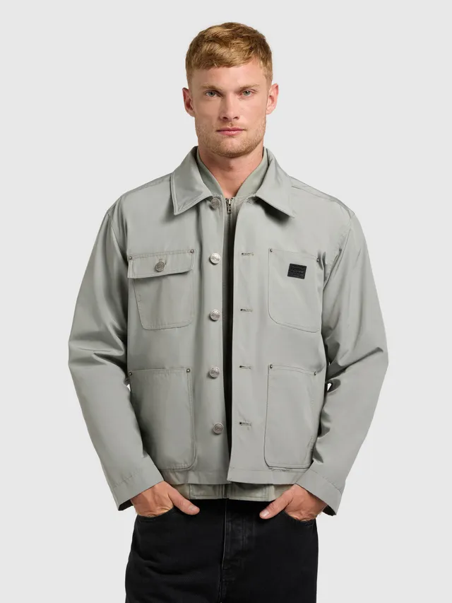 khujo-jacke-raise-cloud-green-herren-fieldjacke-regular-fit-mit-cargo-taschen image 1