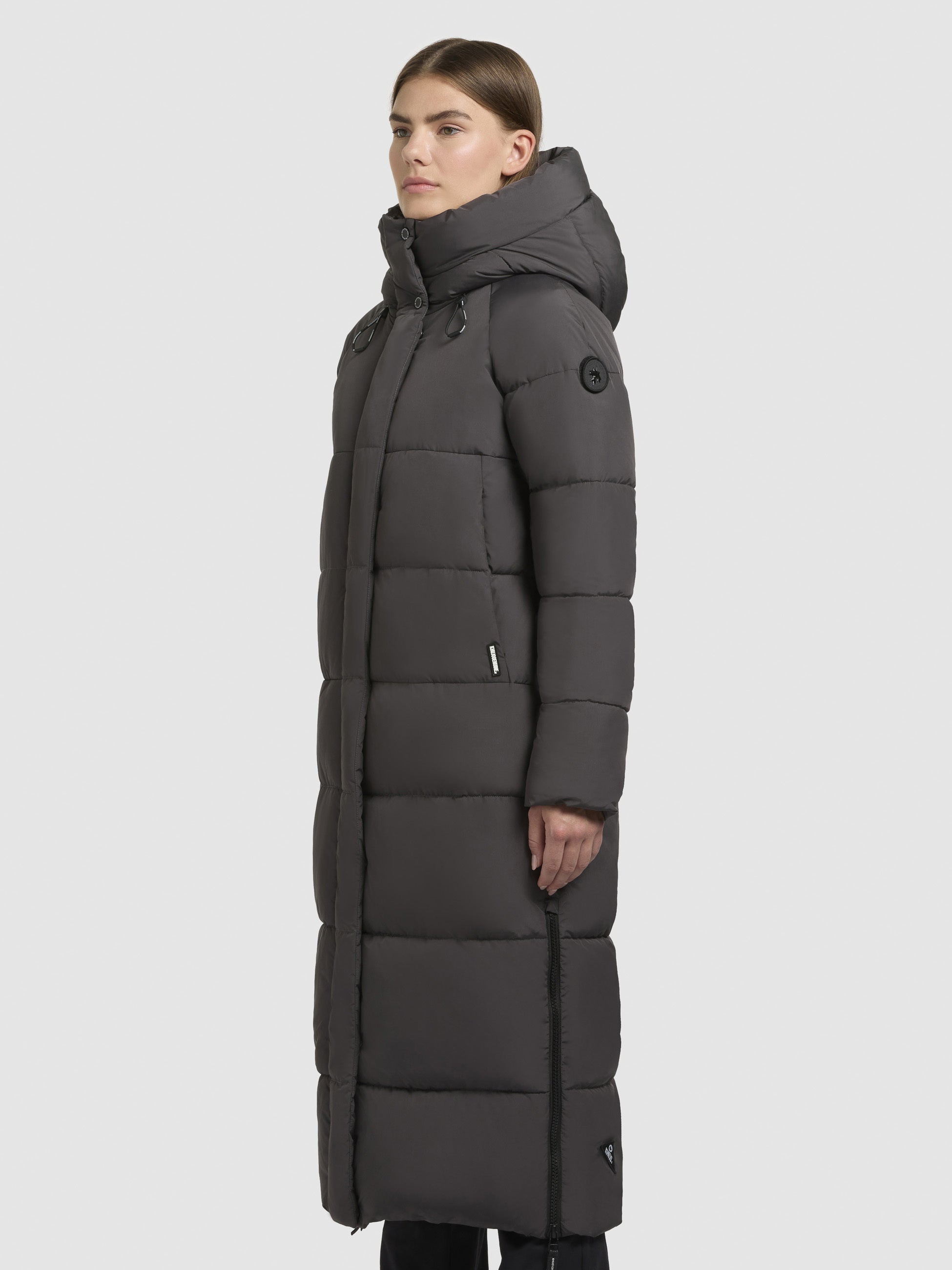 khujo-mantel-lamba-dunkelgrau-damen-steppmantel-wadenlang-loose-fit image 5