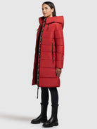 khujo-coat-jilias4-red-damen-steppmantel-winter image 2