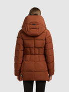 khujo-bric-damen-winterjacke-russet-brown-steppjacke-mit-einsatz image 3