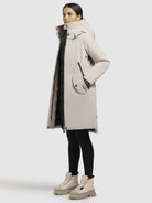 khujo-coat-charlyn4-light-beige-damen-wintermantel-wattiert image 2