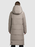 khujo-coat-eviel-damen-steppmantel-gray-beige-relaxed-fit image 3