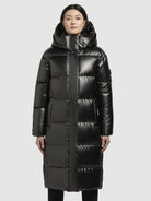 khujo-coat-rachel-shiny-knielanger-steppmantel-in-dark-gray image 4