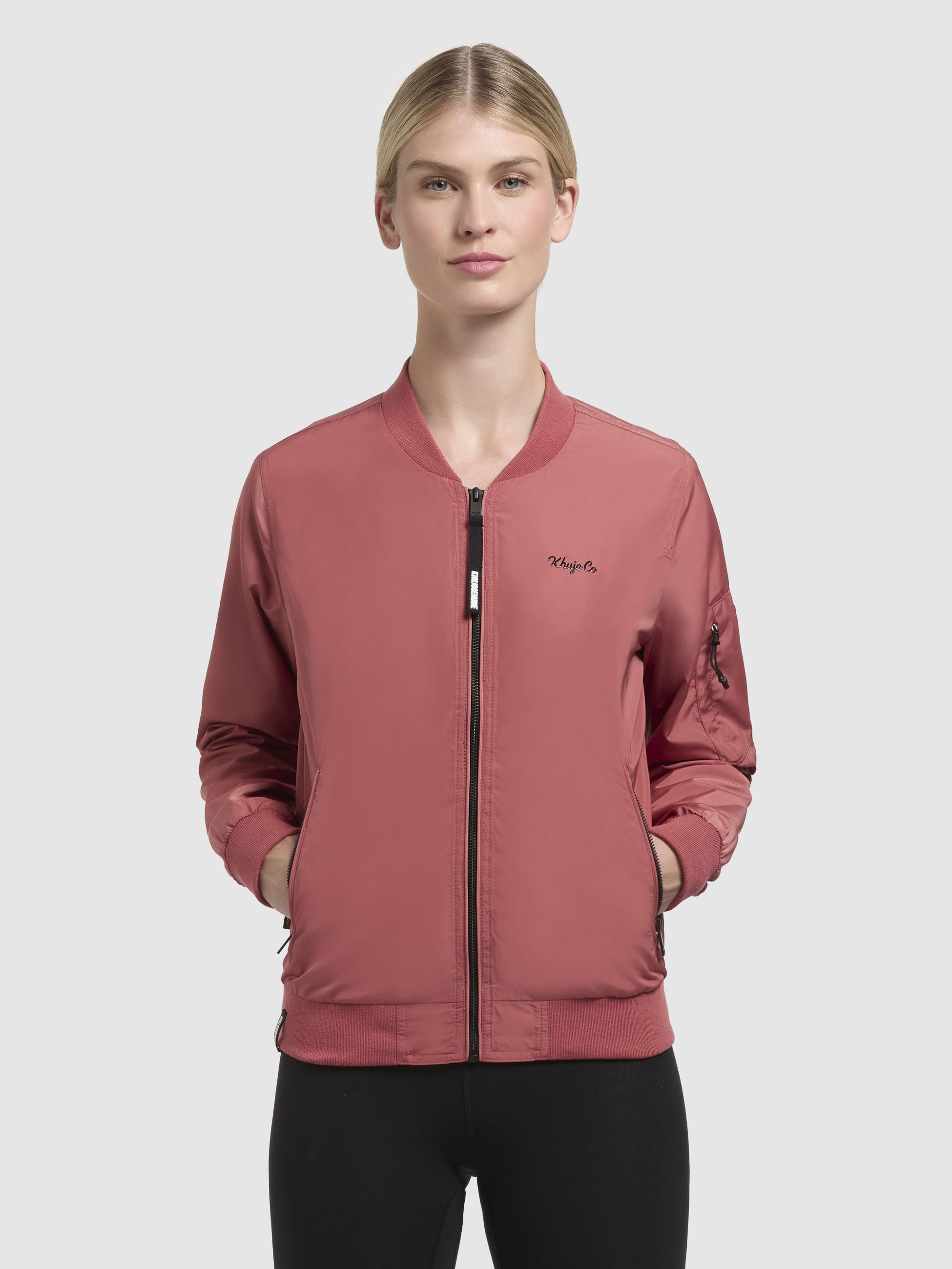 khujo-jacke-cend-rostrot-h-ftlange-bomberjacke-blouson-damen image 4
