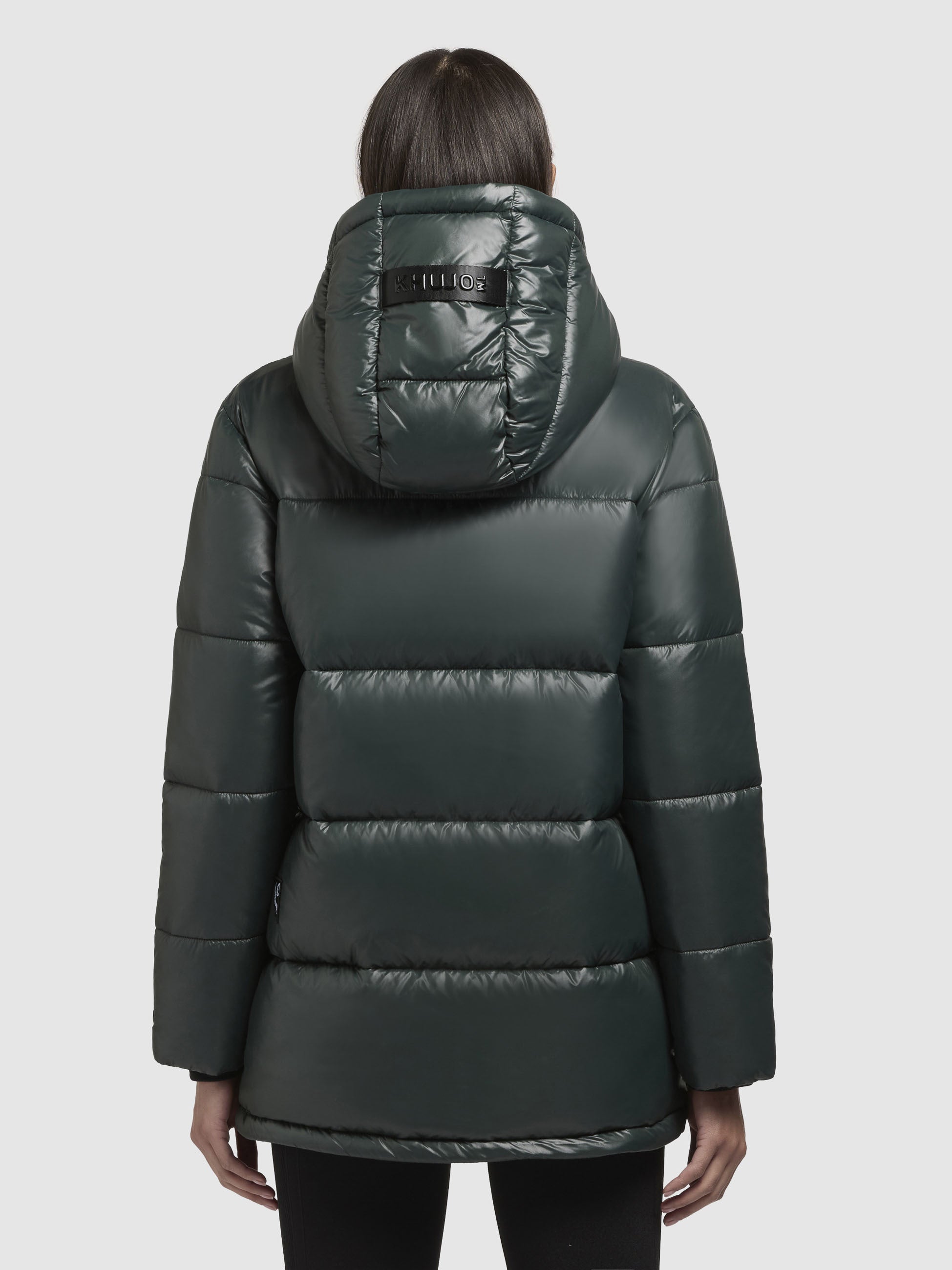 khujo-word3-satin-damen-steppjacke-dunkelgr-n image 3