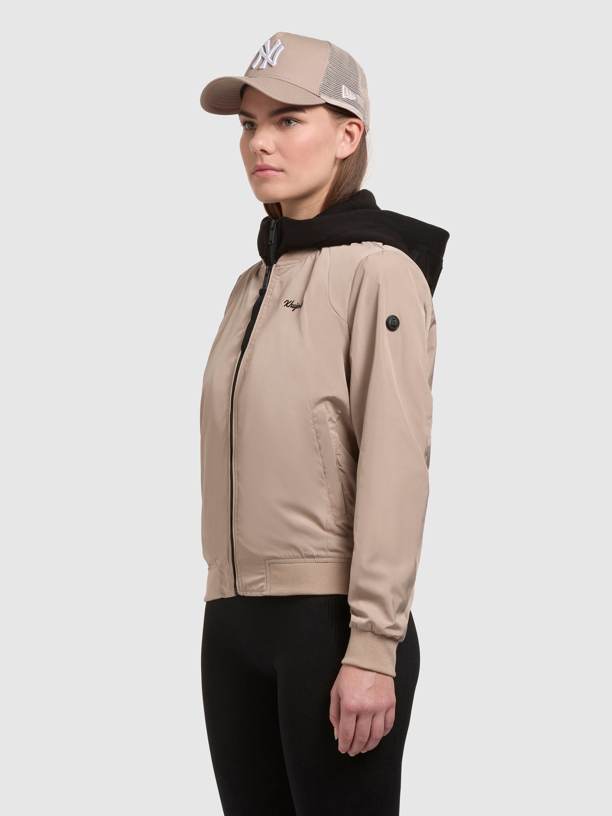 khujo-jacke-seeam-bomberjacke-beige-regular-fit image 5