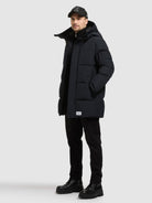 khujo-coat-zeno-port-blue-damen-steppmantel-loose-fit image 6