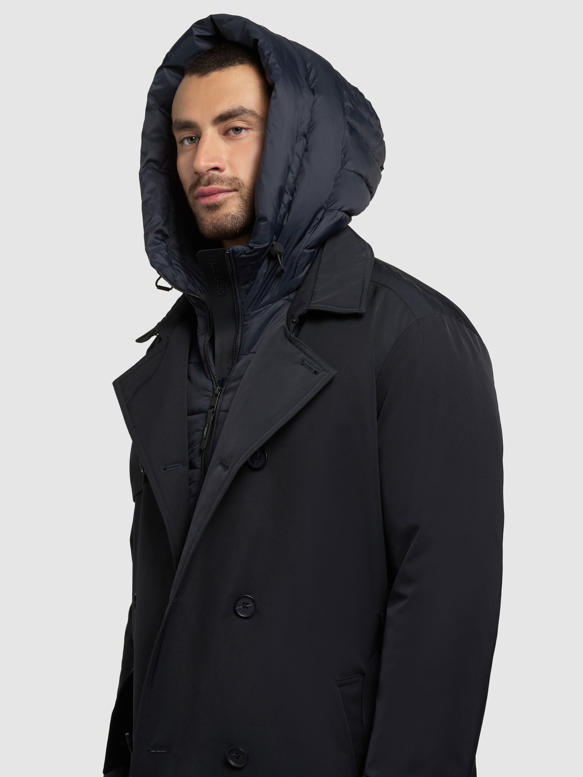 khujo-mantel-tarm-port-blue-trenchcoat-wattiert-mit-stepp-einsatz image 7