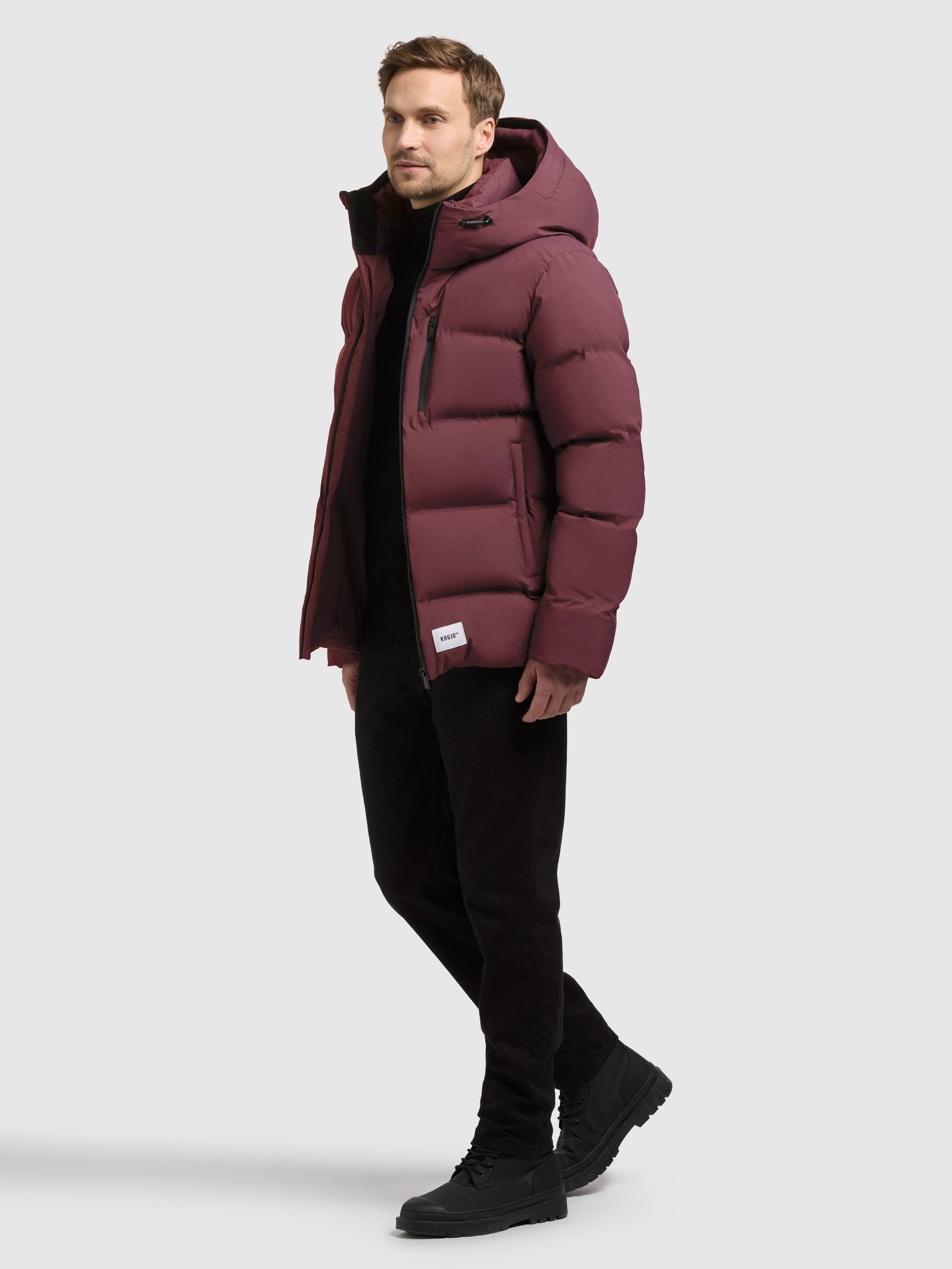 khujo-jacke-silas3-moscato-red-steppjacke-mit-kapuze-gef-ttert image 6