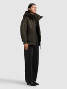 khujo-jacket-cela-forest-green-damen-bomberjacke image 6