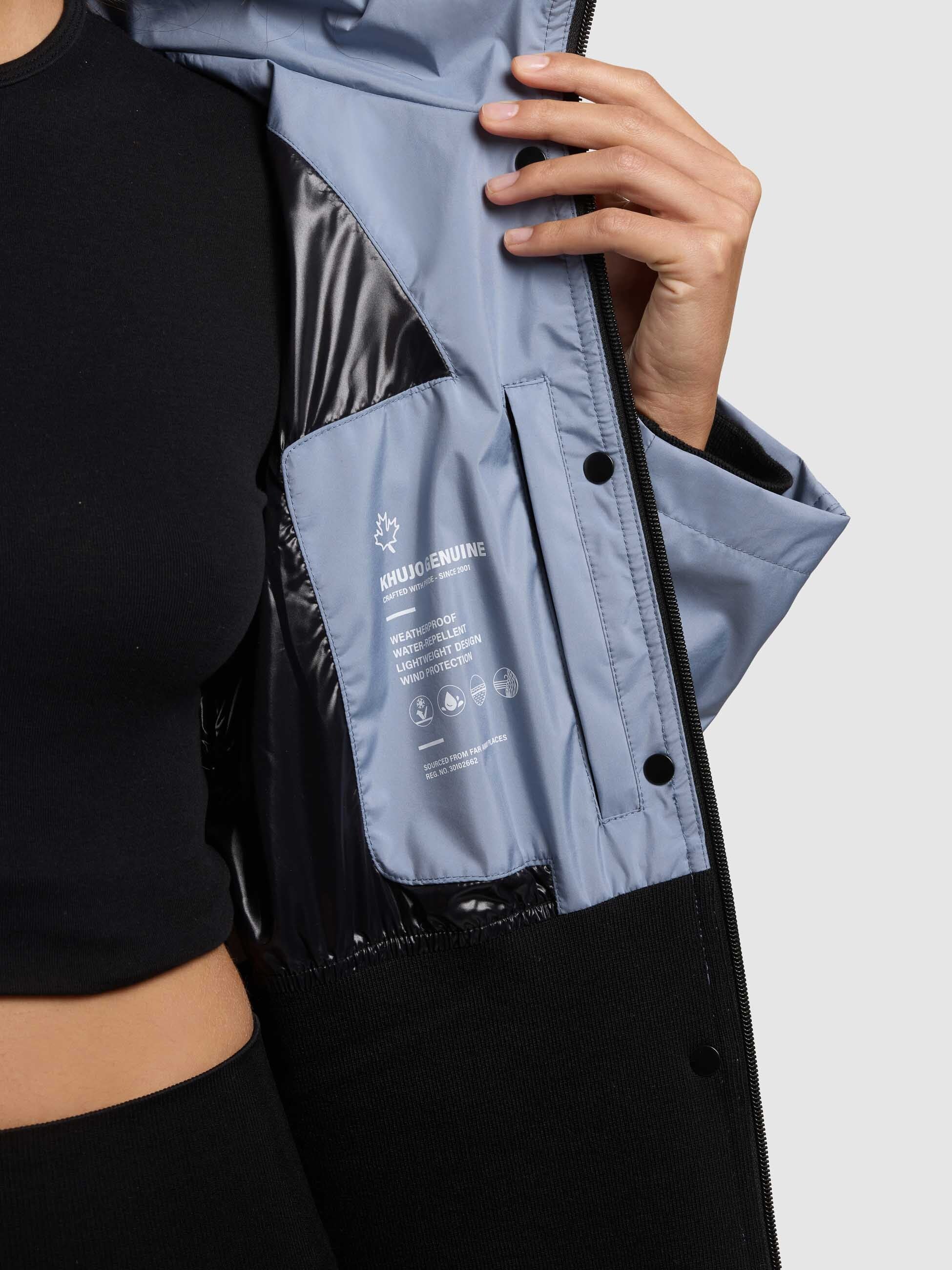 khujo-jacke-amelia-misty-blue-wasserabweisender-windbreaker-kurz image 8