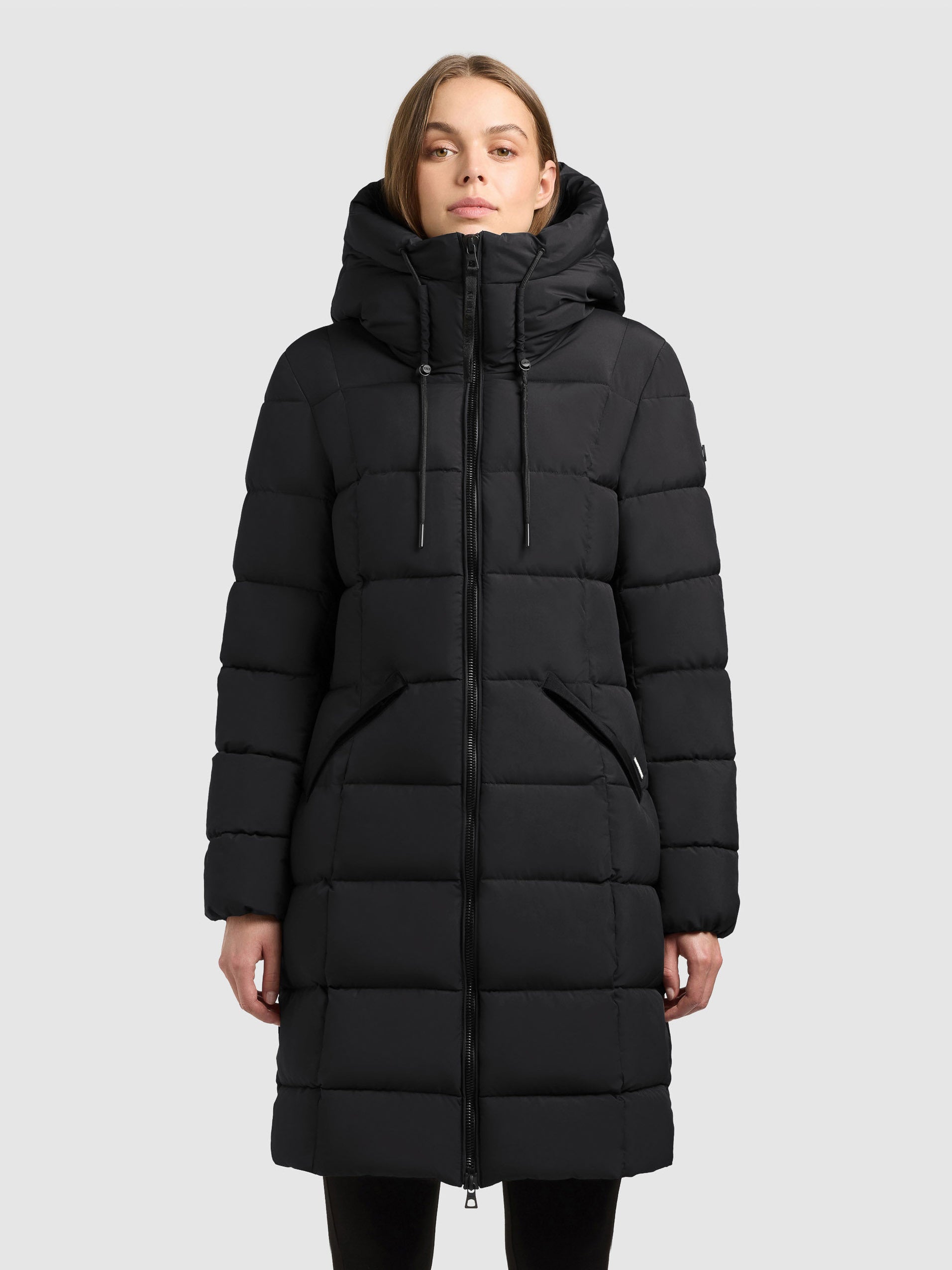 khujo-mantel-arlene-black-kniefreier-steppmantel-slim-fit-damen image 4