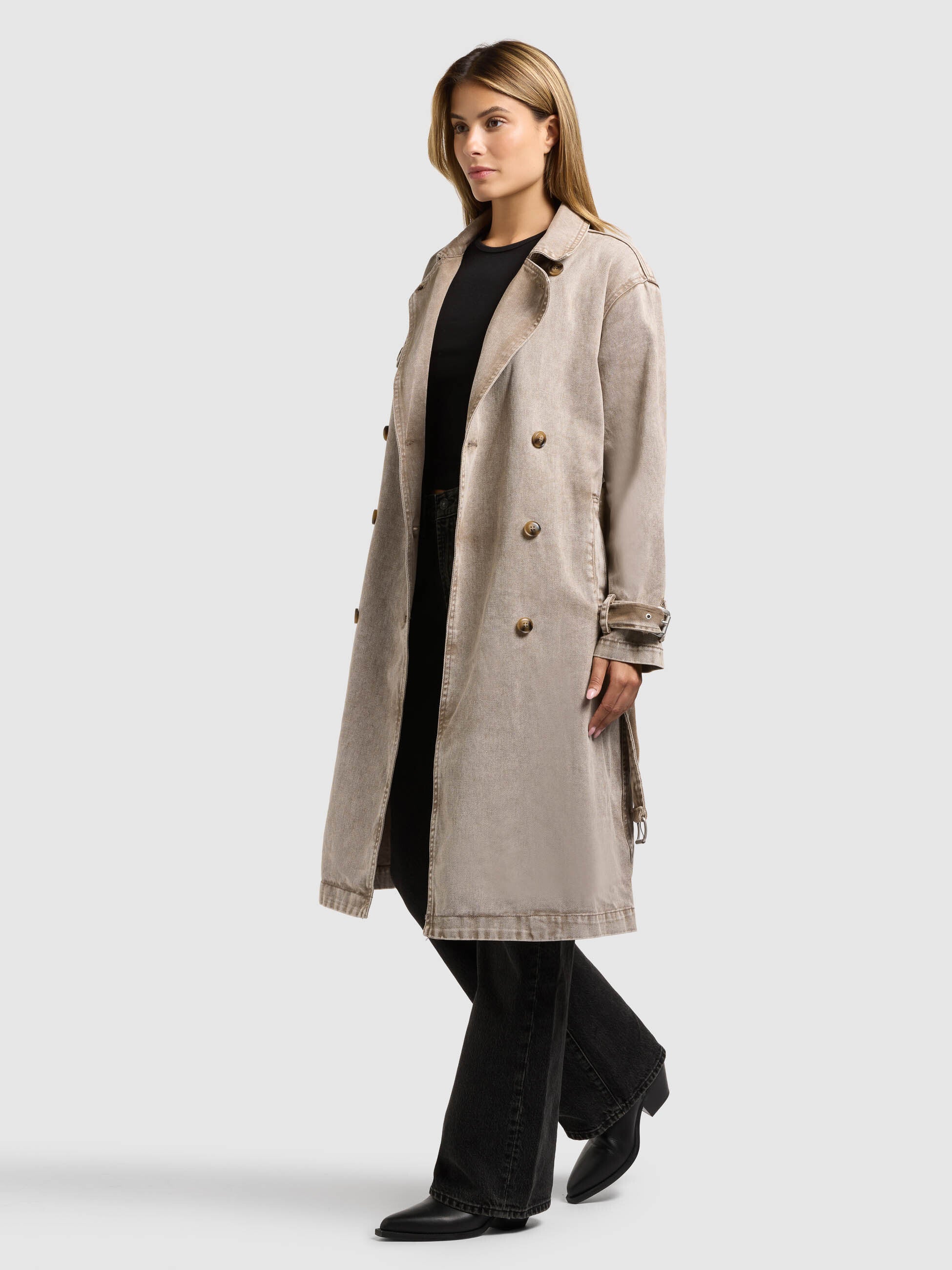 khujo-mantel-hera-latte-brown-damen-jeans-trench-aus-denim image 8