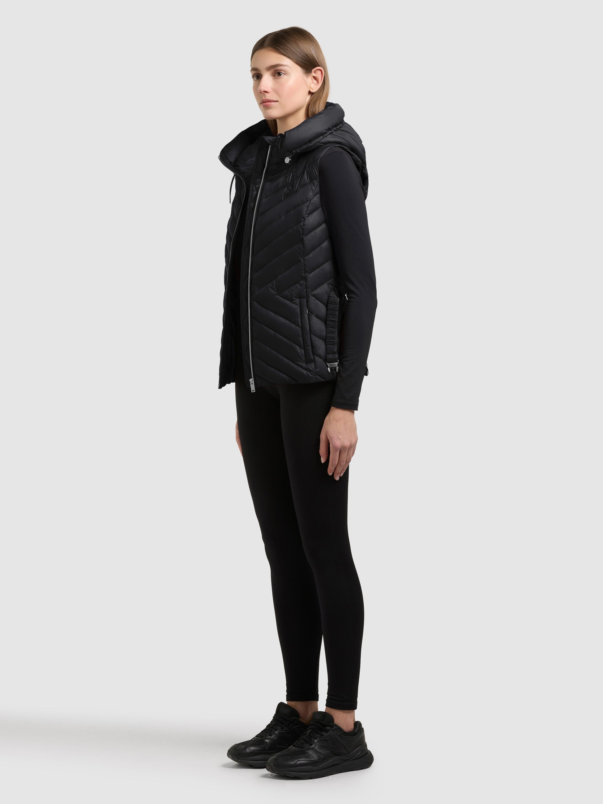 khujo-weste-demie-black-damen-steppweste-slim-fit-mit-g-rtel image 2
