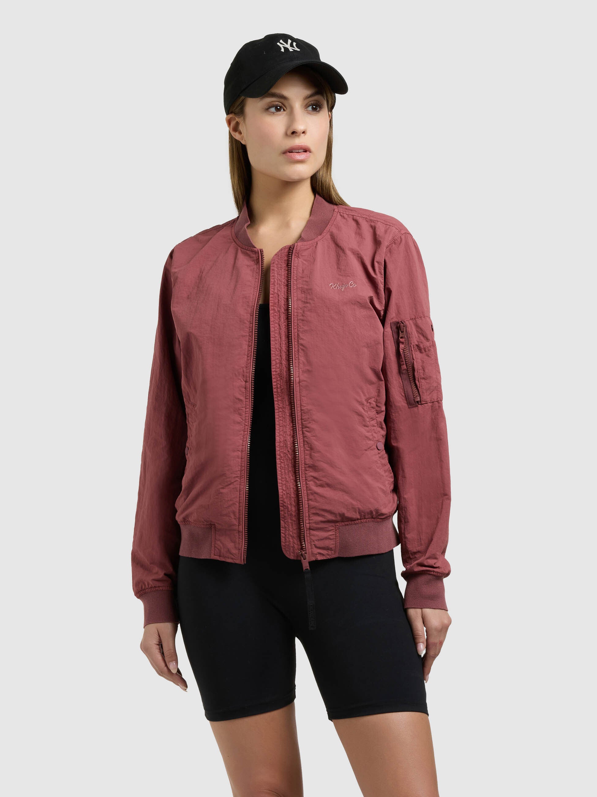 khujo-denz-bomberjacke-fuchsia-blouson-ungef-ttert-f-r-damen image 1