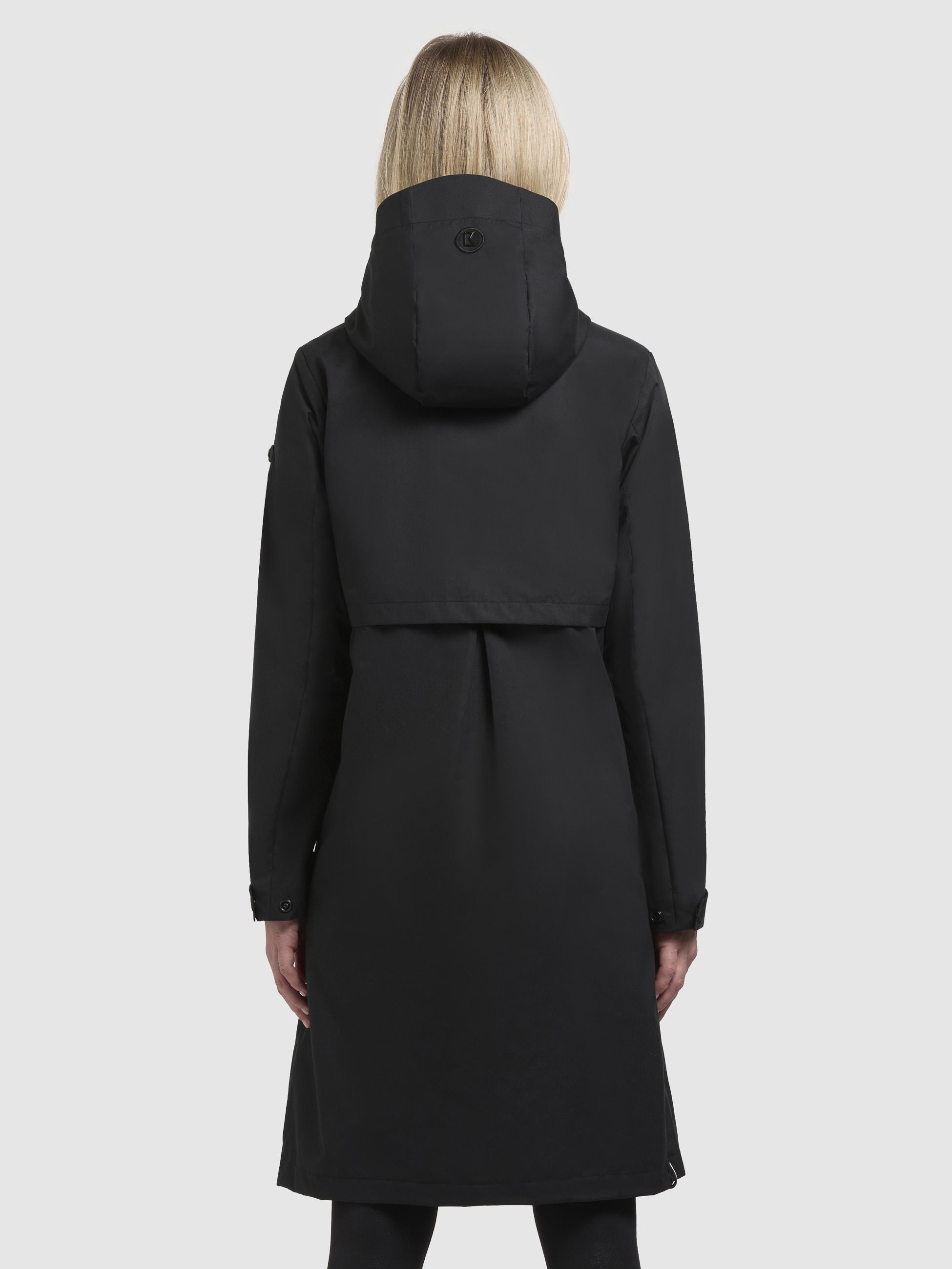 khujo-mantel-talvi-schwarz-kurzmantel-slim-fit-mit-leo-innenfutter image 3
