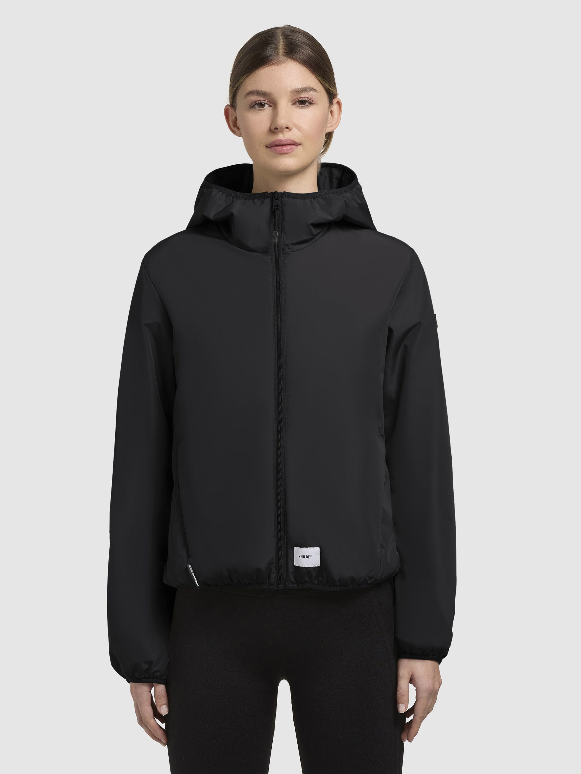 khujo-shelly-with-bag-damen-jacke-schwarz-blouson-h-ftlang-mit-kapuze image 4
