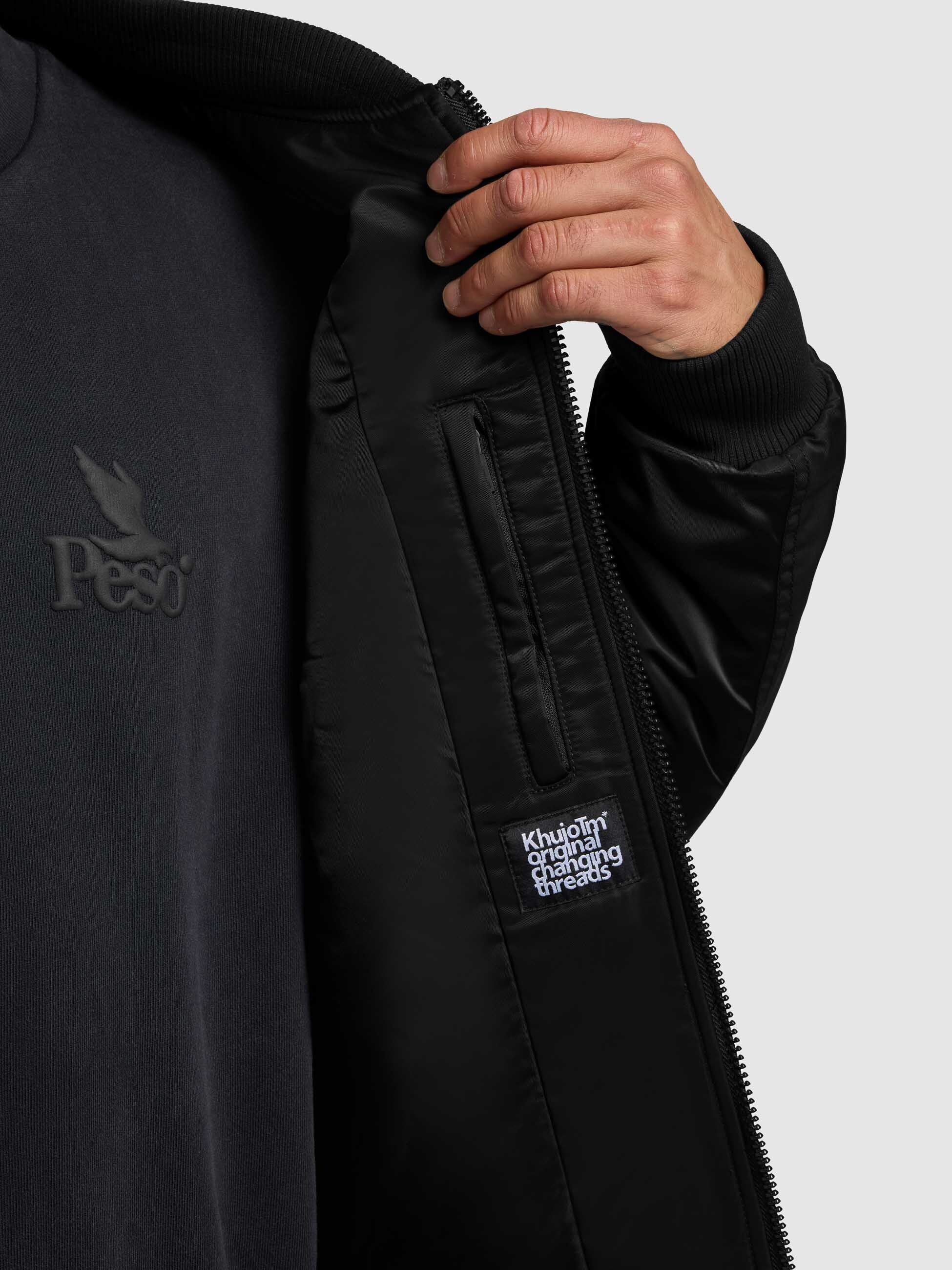 khujo-jacke-adon-black-bomberjacke-h-ftlang-bergangsjacke image 8
