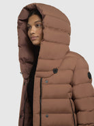 khujo-coat-teiva2-brown-wadenlanger-damen-steppmantel-mit-kapuze image 7