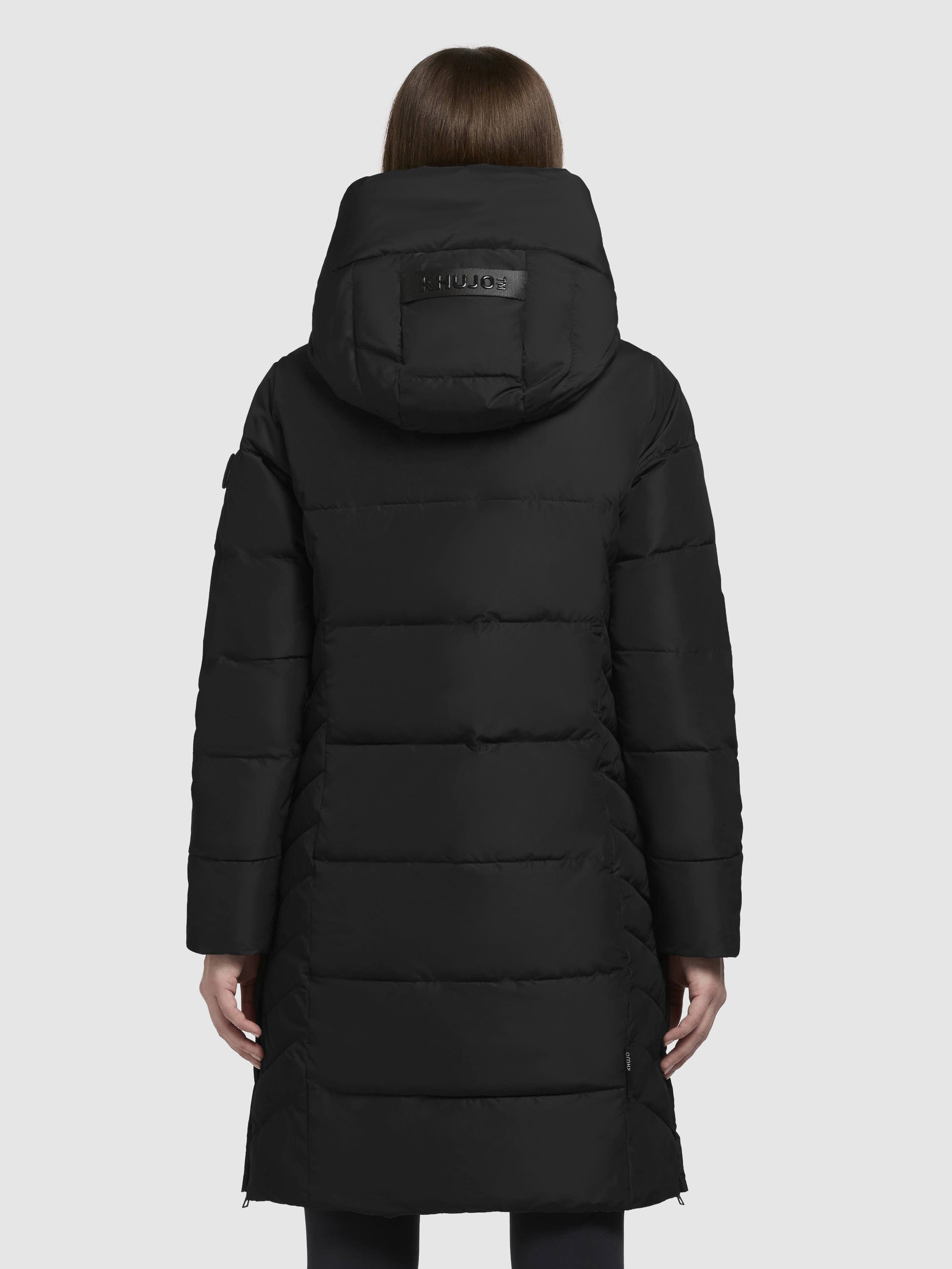 khujo-gung-damen-mantel-schwarz-warm-wattierter-wintermantel-mit-kapuze image 3